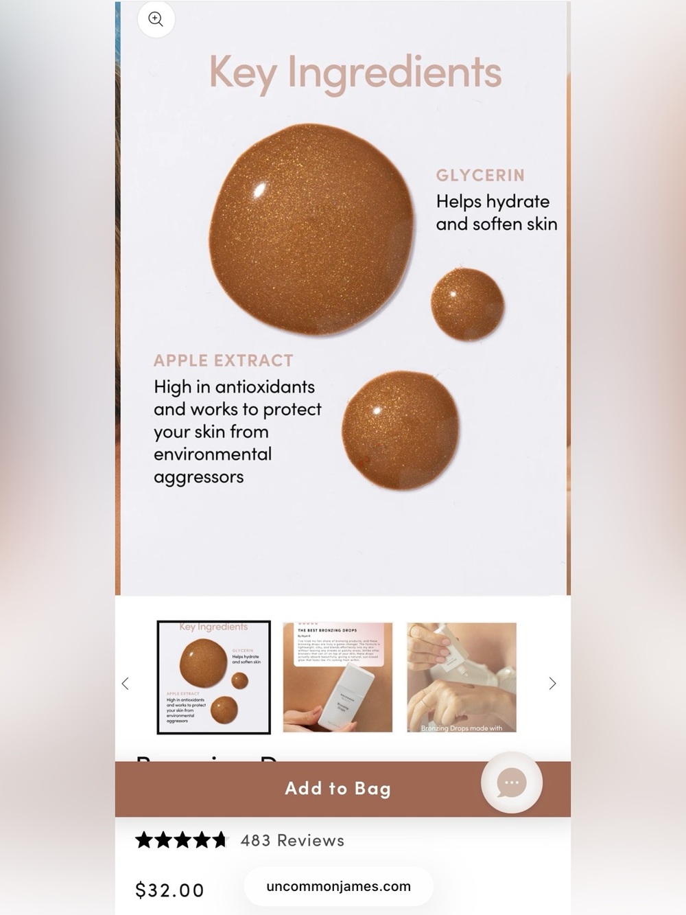 Uncommon Beauty Bronzing Drops